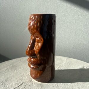 VINTAGE EASTER ISLANDER TIKI VIBES MUG‎ GLASS CERAMIC RETRO BARWARE VIBES
